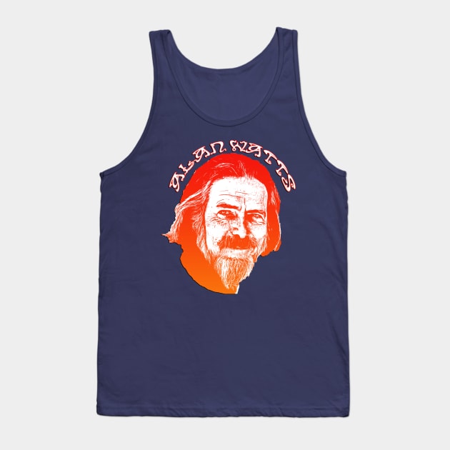 Alan Watts - Psychedelic Zen Pop Tank Top by AltrusianGrace